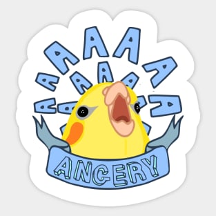 angery - cockatiel #2 Sticker